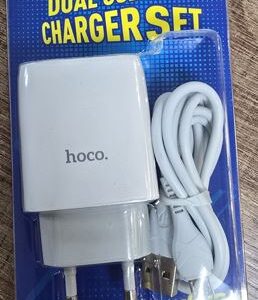 Сетевой адаптер HOCO C72Q USB (2.4A) QC3.0 / 18W с кабелем Micro, белый