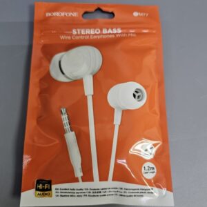 Наушники проводные BOROFONE BM77 Ascending universal headset with microphone, белые